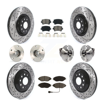 Kit de plaquettes de Rotor de frein à disque revêtu de roulement de moyeu avant et arrière (10 pièces) pour Volkswagen GT