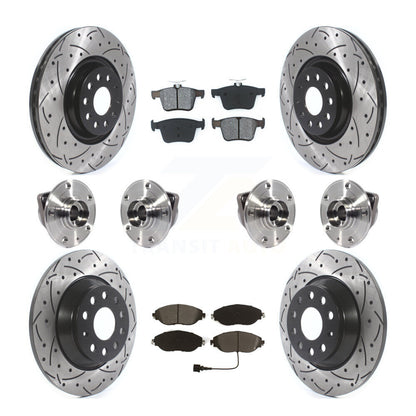 Kit de plaquettes de Rotor de frein, roulement de moyeu avant et arrière (10 pièces) pour Volkswagen Tiguan AW
