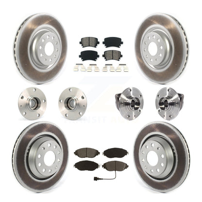 Kit de plaquettes de Rotor de frein à disque revêtu de roulement de moyeu avant et arrière (10 pièces) pour Volkswagen GT