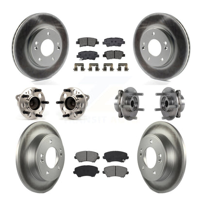 Kit de plaquettes de rotor de frein, roulement de moyeu avant et arrière (10 pièces) pour Hyundai Elantra G 17