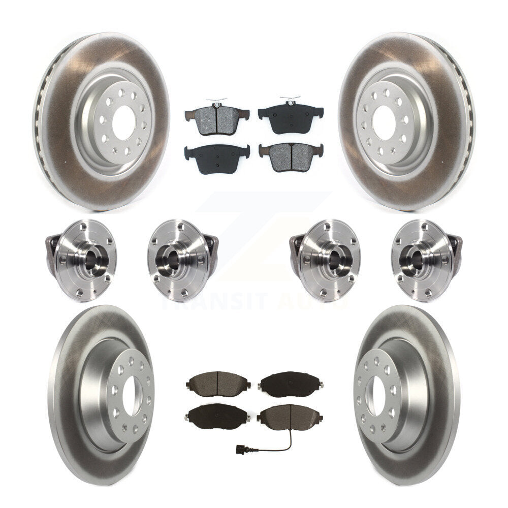 Kit de plaquettes de Rotor de frein, roulement de moyeu avant et arrière (10 pièces) pour Volkswagen Tiguan AW