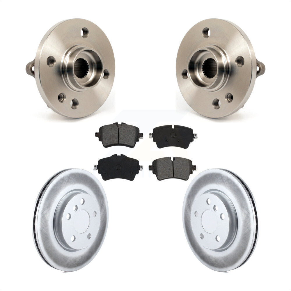 Kit de plaquettes de rotor de frein enduites d'assemblage de roulement de moyeu avant pour Mini Cooper 2015 1.6