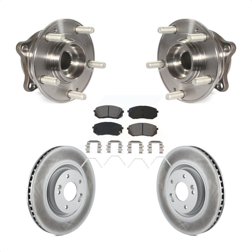 Kit de plaquettes de Rotor de frein à disque enduit de roulement de moyeu avant, pour Hyundai Sonata Kia Optim