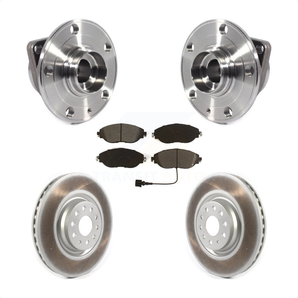 Kit de plaquettes de Rotor de frein, manteau de roulement de moyeu avant, pour Volkswagen Tiguan Jetta Audi Q3