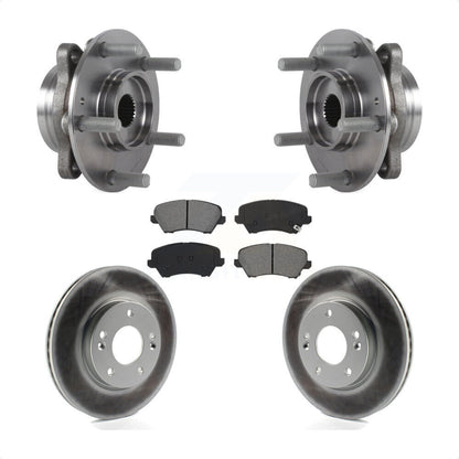 Kit de Rotor et de plaquettes de frein revêtus de roulement de moyeu avant, pour Hyundai Veloster Elantra G