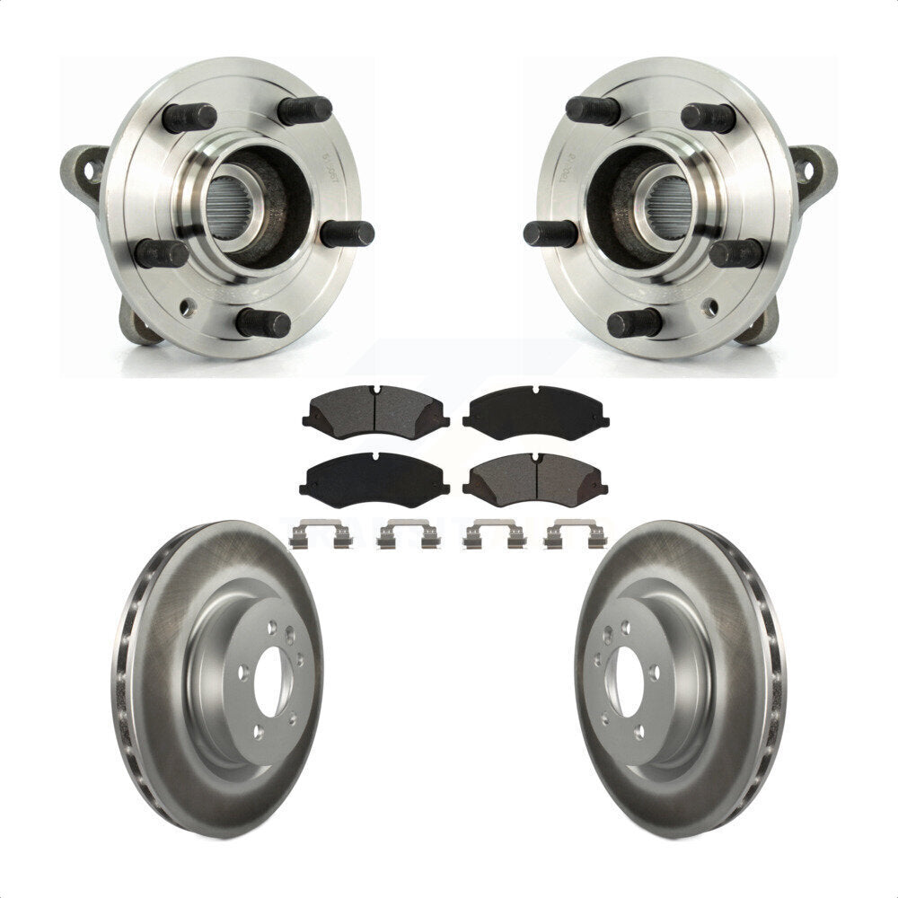 Kit de plaquettes de Rotor de frein à disque revêtu de roulement de moyeu avant, pour Land Rover Range Sport LR