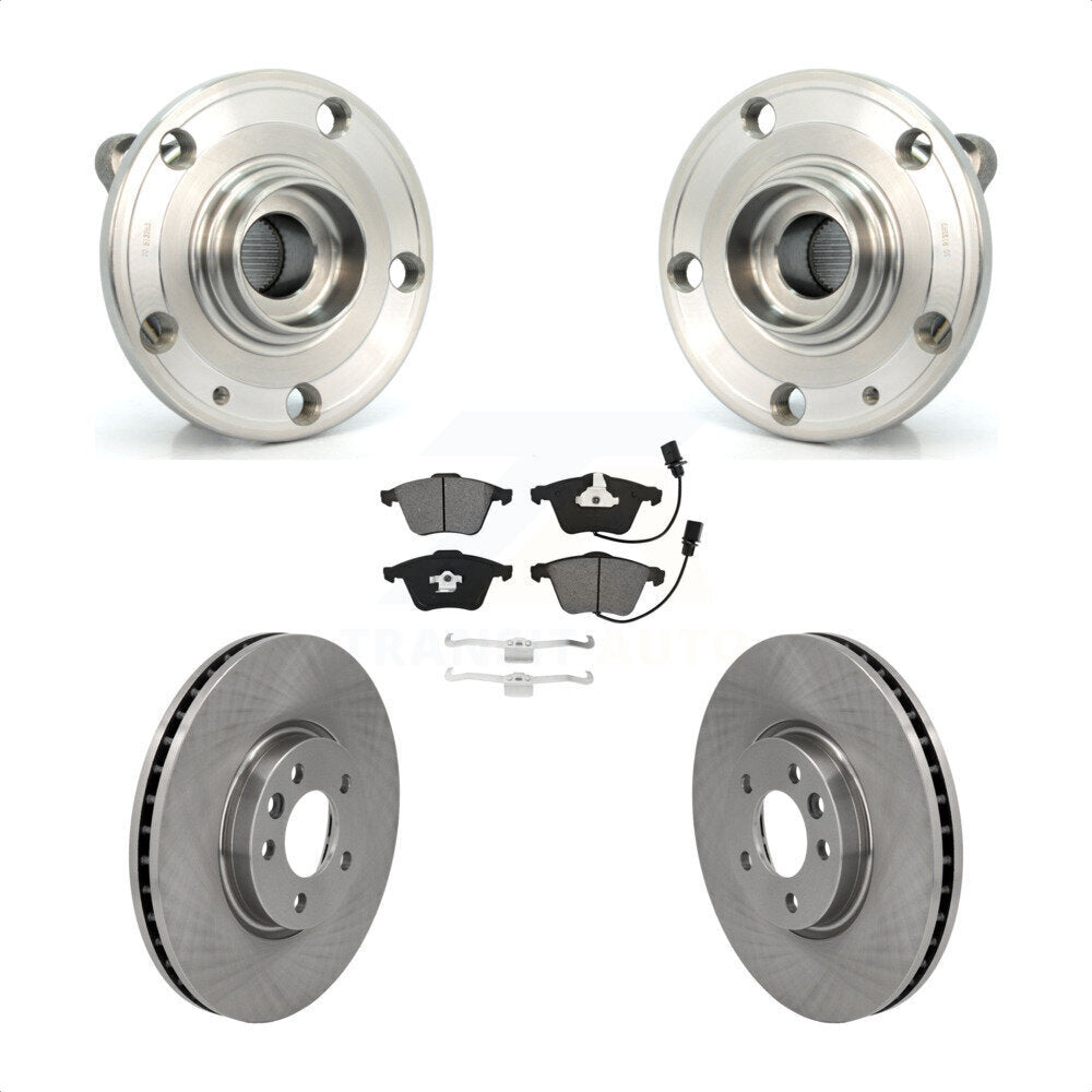 Ensemble de roulements de moyeu avant, Rotors et plaquettes de frein à disque, Kit pour Volkswagen CC