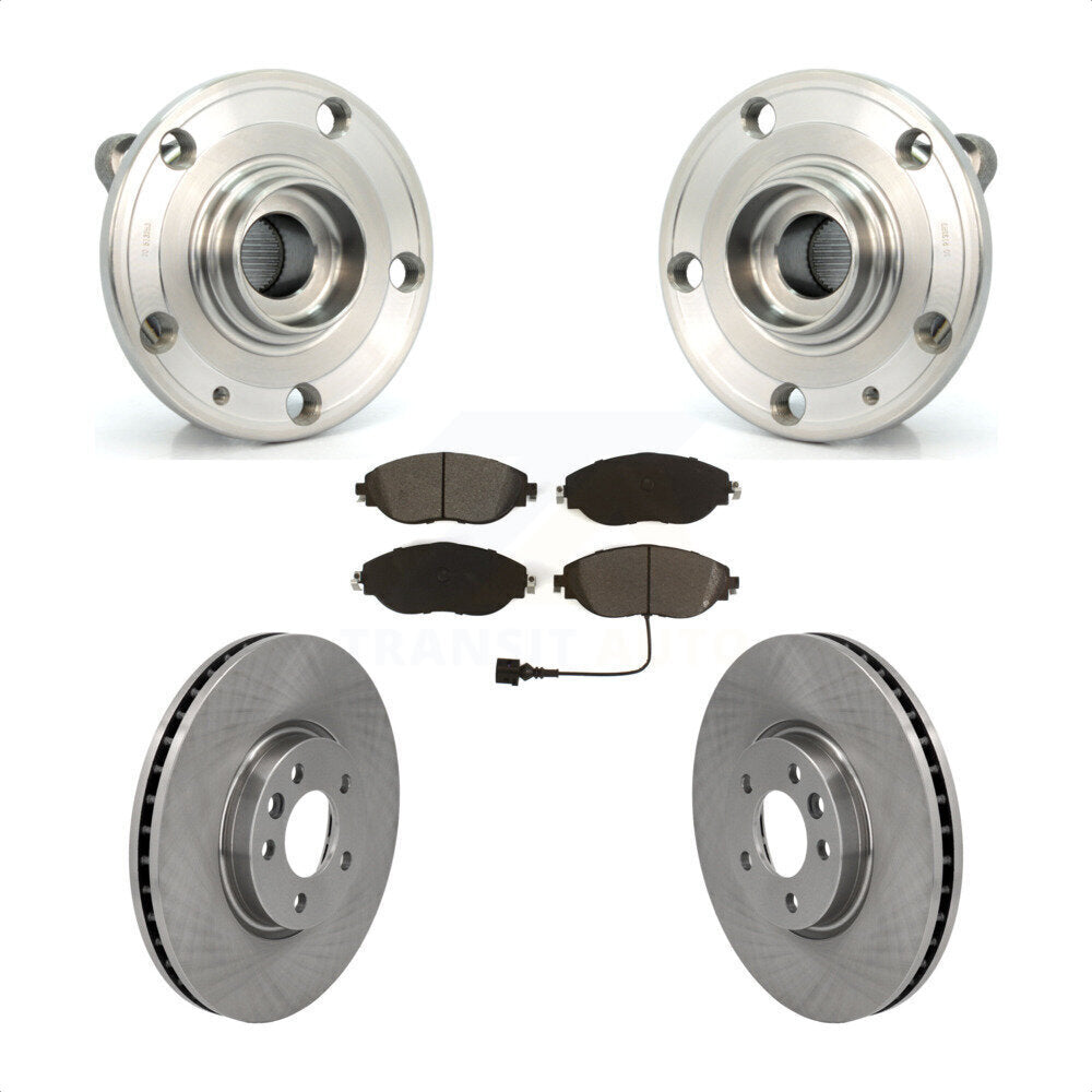 Kit de rotors et plaquettes de frein à disque, ensemble de roulements de moyeu avant, pour Volkswagen CC AWD