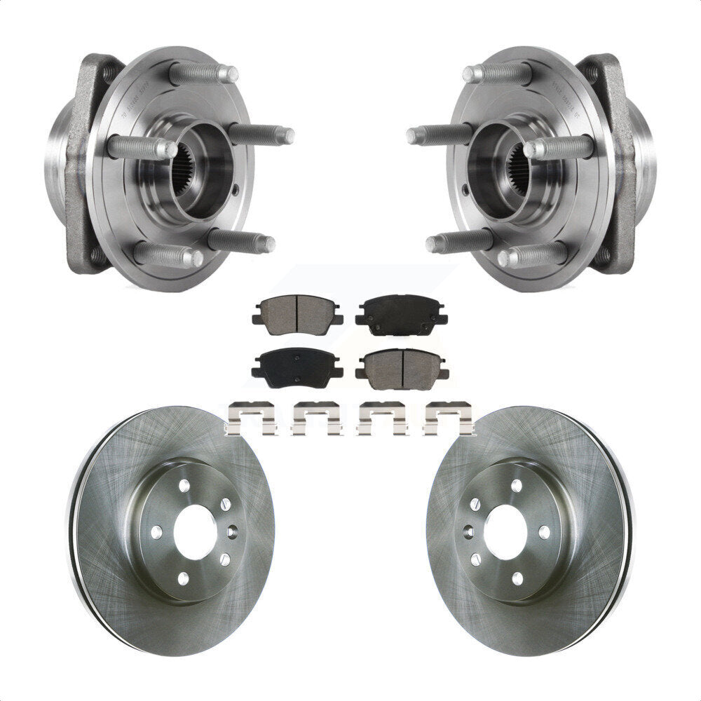 Kit de plaquettes de Rotor de frein, ensemble de roulements de moyeu avant pour Chevrolet Cruze Volt Bolt E