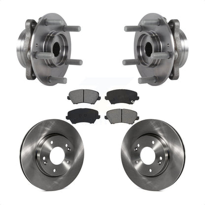 Ensemble de roulement de moyeu avant, Rotor de frein et Kit de plaquettes pour Hyundai Veloster Elantra G