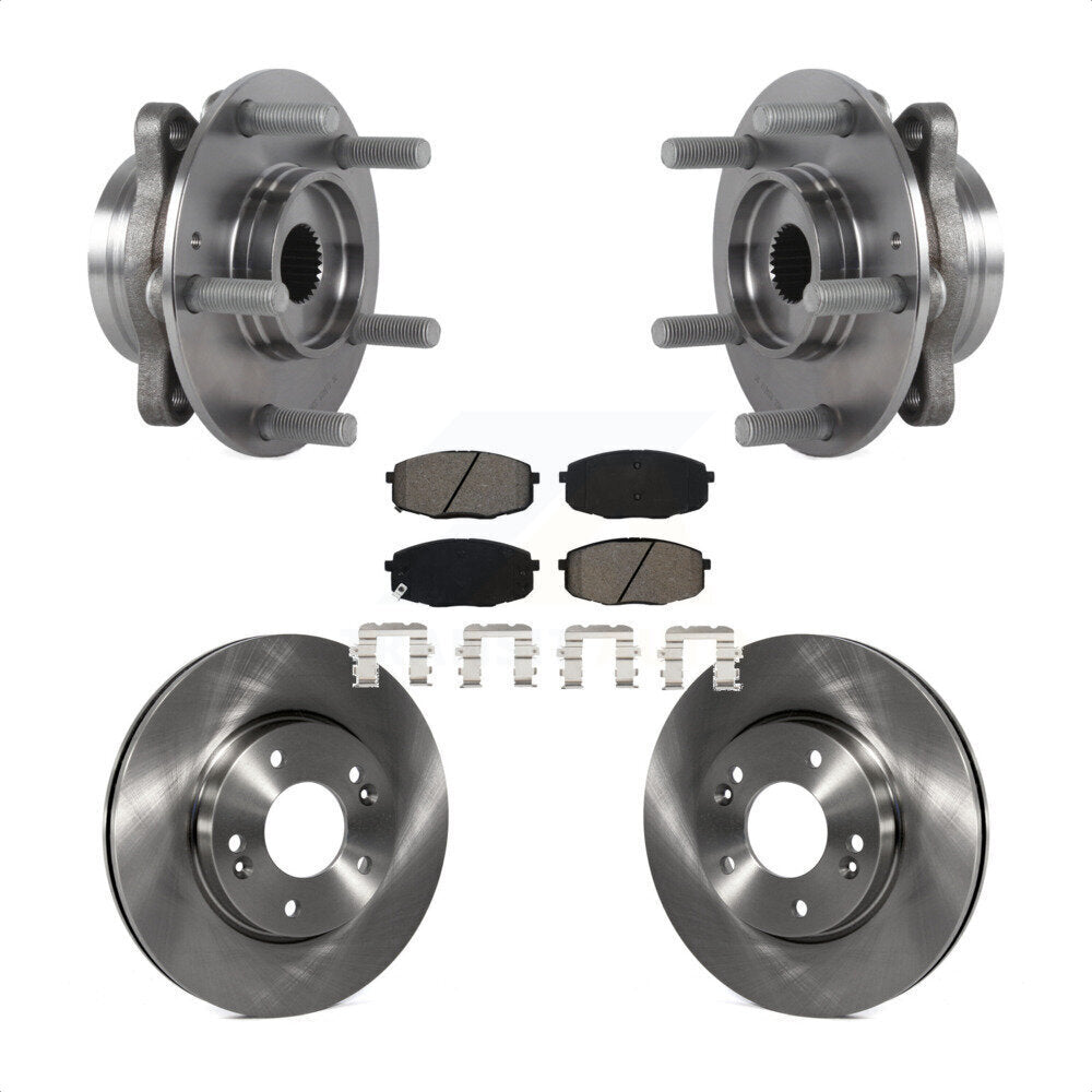 Kit de Rotor et plaquettes de frein, roulement de moyeu avant, pour Kia Forte Hyundai Elantra GT Forte