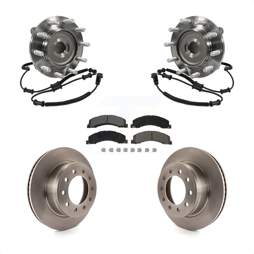 Ensemble de roulement de moyeu avant, Rotor de frein à disque et Kit de plaquettes pour Ram Dodge 4500 550