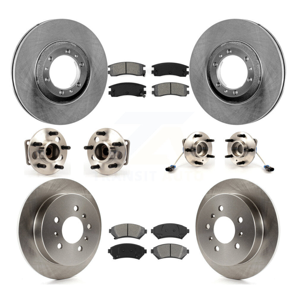 Kit de plaquettes de Rotor de frein, roulement de moyeu avant et arrière (10 pièces) pour Chevrolet Venture Pontia