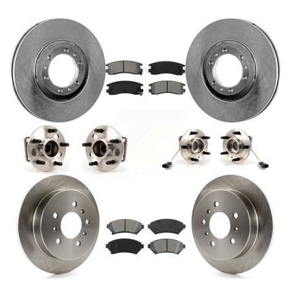 Kit de plaquettes de Rotor de frein, roulement de moyeu avant et arrière (10 pièces) pour Chevrolet Venture Pontia