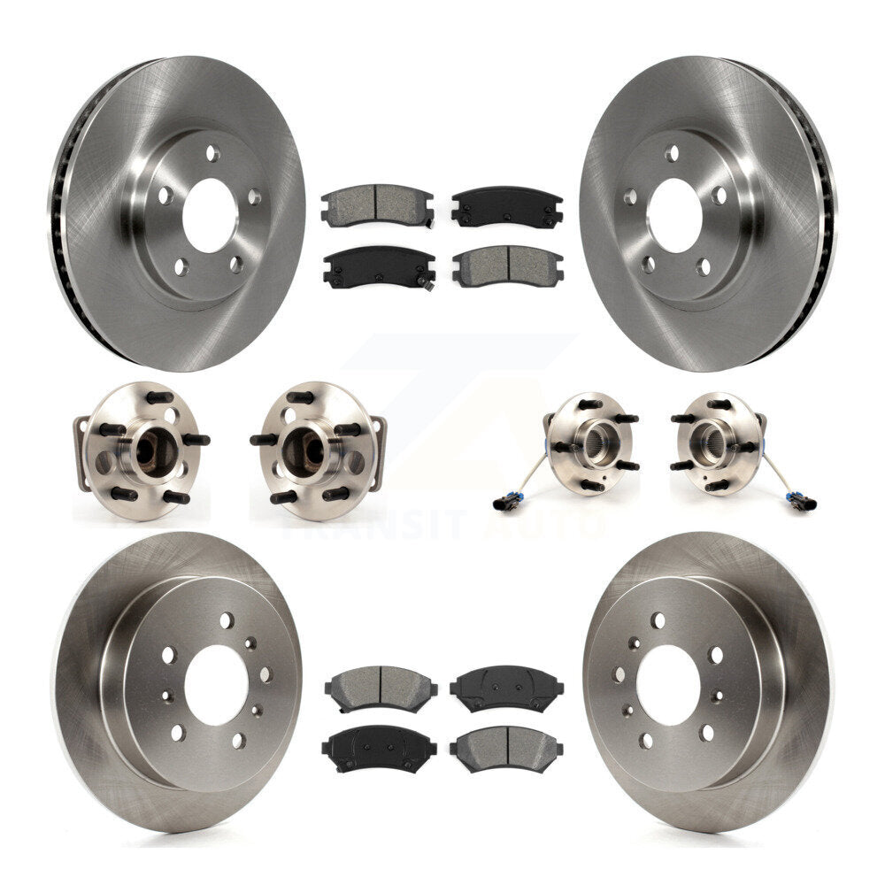 Kit de Rotor et de plaquettes de frein, roulement de moyeu avant et arrière (10 pièces) pour Chevrolet Impala Mont