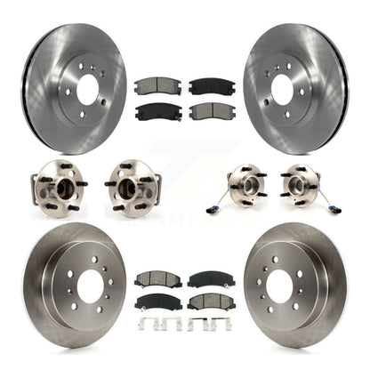 Kit de Rotor et de plaquettes de frein, roulement de moyeu avant et arrière (10 pièces) pour Chevrolet Impala Mont