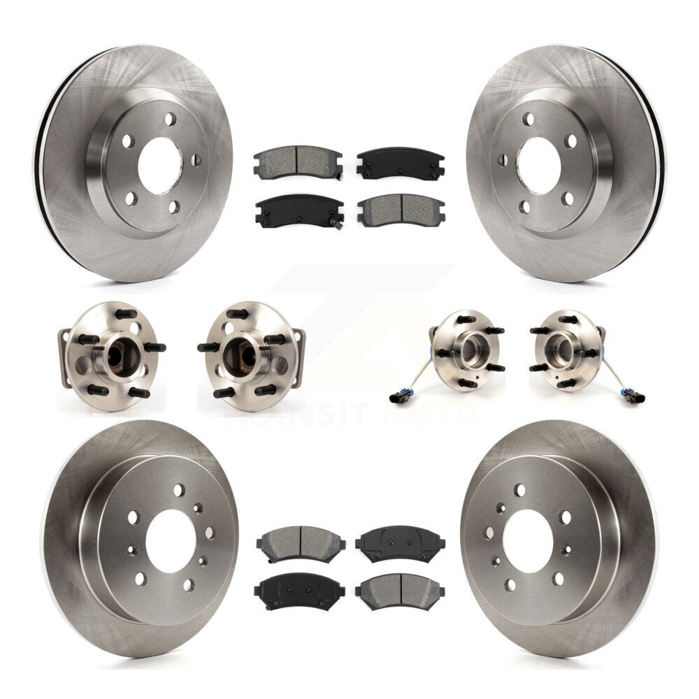 Kit de Rotor et de plaquettes de frein, roulement de moyeu avant et arrière (10 pièces) pour Chevrolet Impala Mont