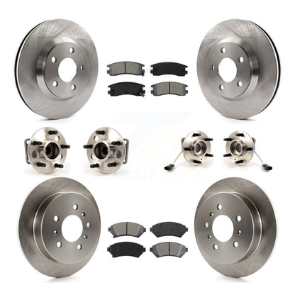 Kit de Rotor et de plaquettes de frein, roulement de moyeu avant et arrière (10 pièces) pour Chevrolet Impala Mont