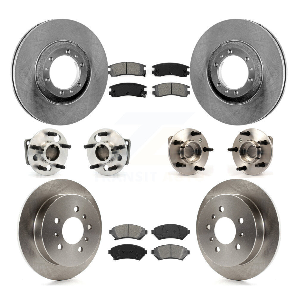Kit de plaquettes de Rotor de frein, roulement de moyeu avant et arrière (10 pièces) pour Buick Century Regal Gran