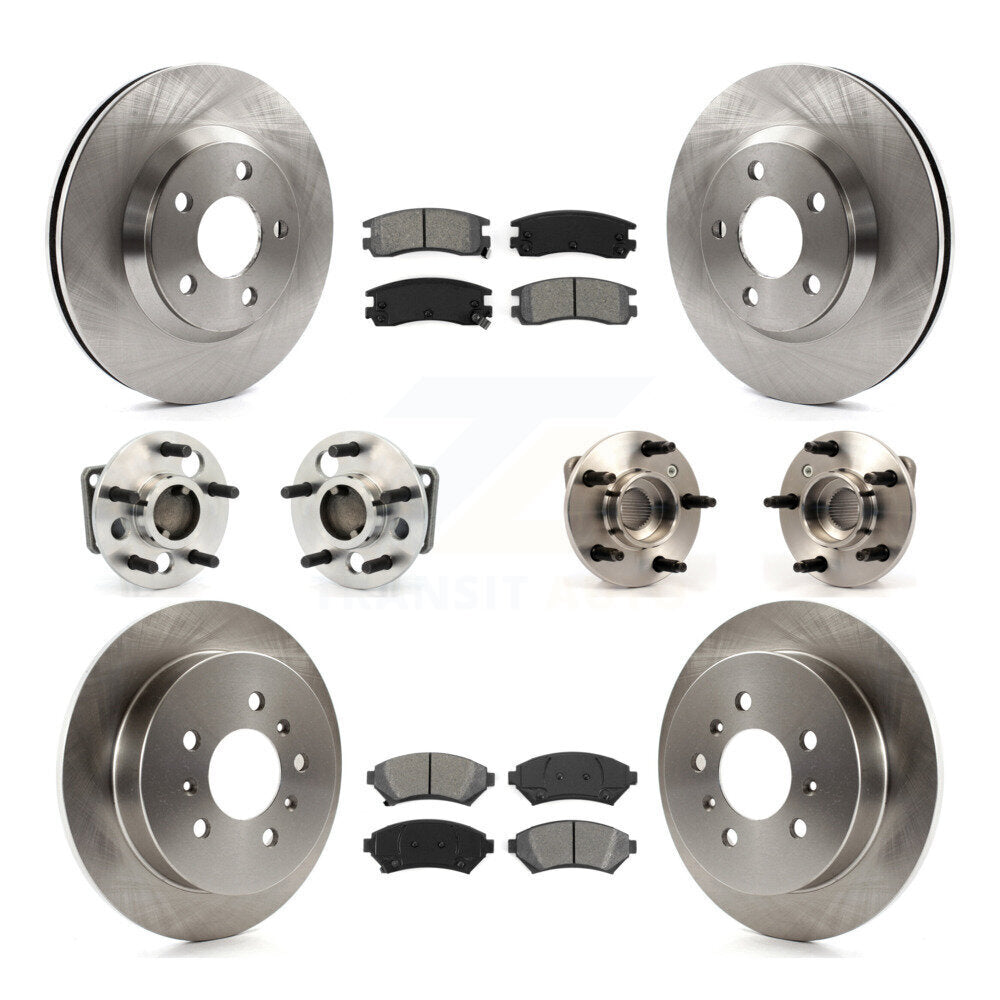 Kit de Rotor et de plaquettes de frein, roulement de moyeu avant et arrière (10 pièces) pour Chevrolet Impala Mont