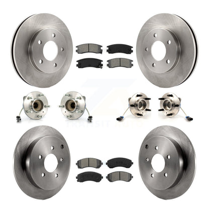 Kit de Rotor et plaquettes de frein à disque, roulement de moyeu avant et arrière (10 pièces) pour Buick Rendezvou
