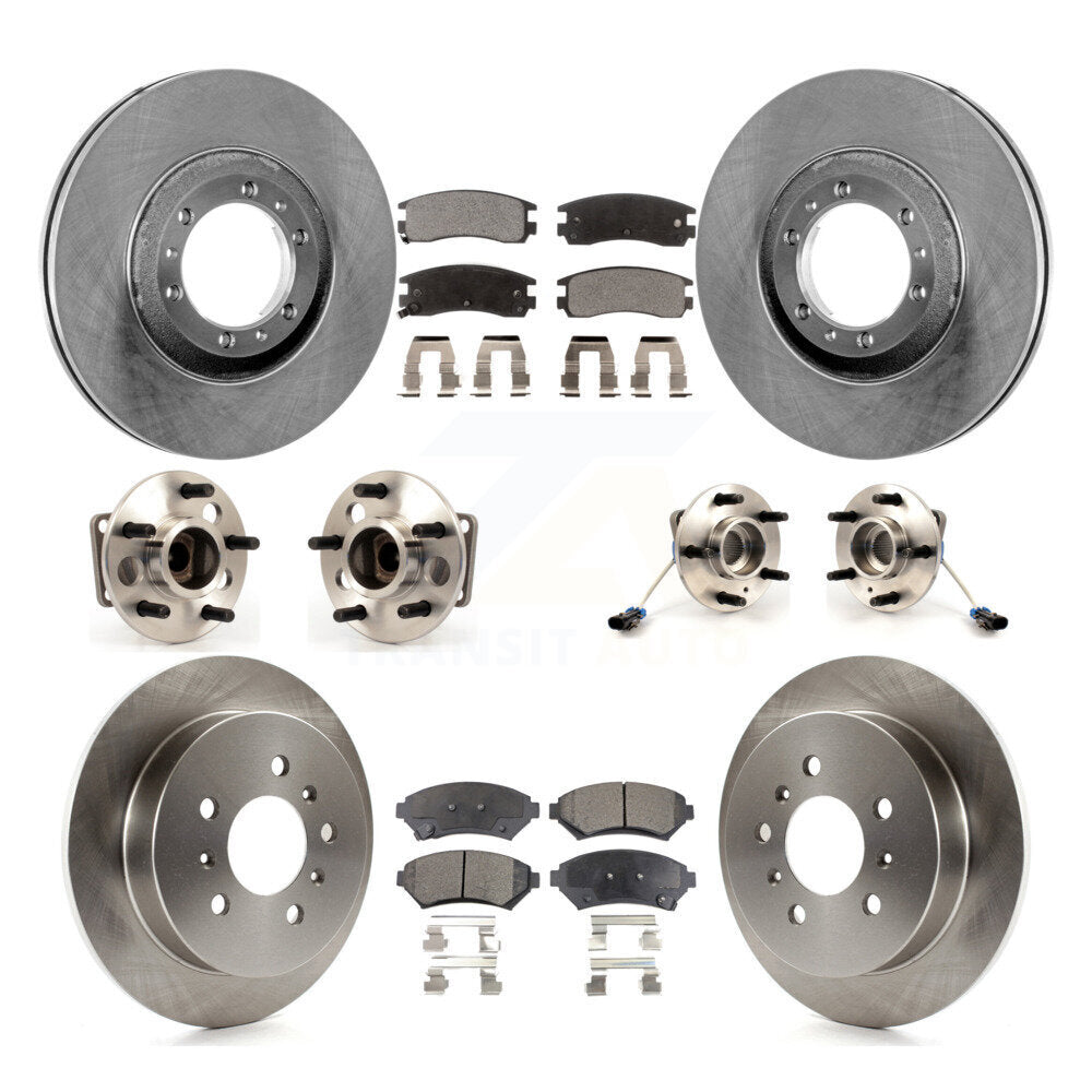 Kit de plaquettes de Rotor de frein, roulement de moyeu avant et arrière (10 pièces) pour Chevrolet Venture Pontia
