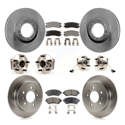 Kit de plaquettes de Rotor de frein, roulement de moyeu avant et arrière (10 pièces) pour Chevrolet Venture Pontia