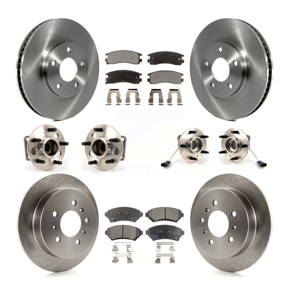Kit de Rotor et de plaquettes de frein, roulement de moyeu avant et arrière (10 pièces) pour Chevrolet Impala Mont
