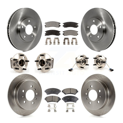 Kit de Rotor et de plaquettes de frein, roulement de moyeu avant et arrière (10 pièces) pour Chevrolet Impala Mont