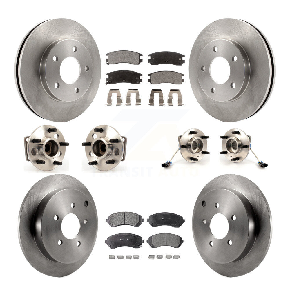 Kit de rotors et plaquettes de frein à disque, roulements de moyeu avant et arrière (10 pièces) pour Pontiac Aztek