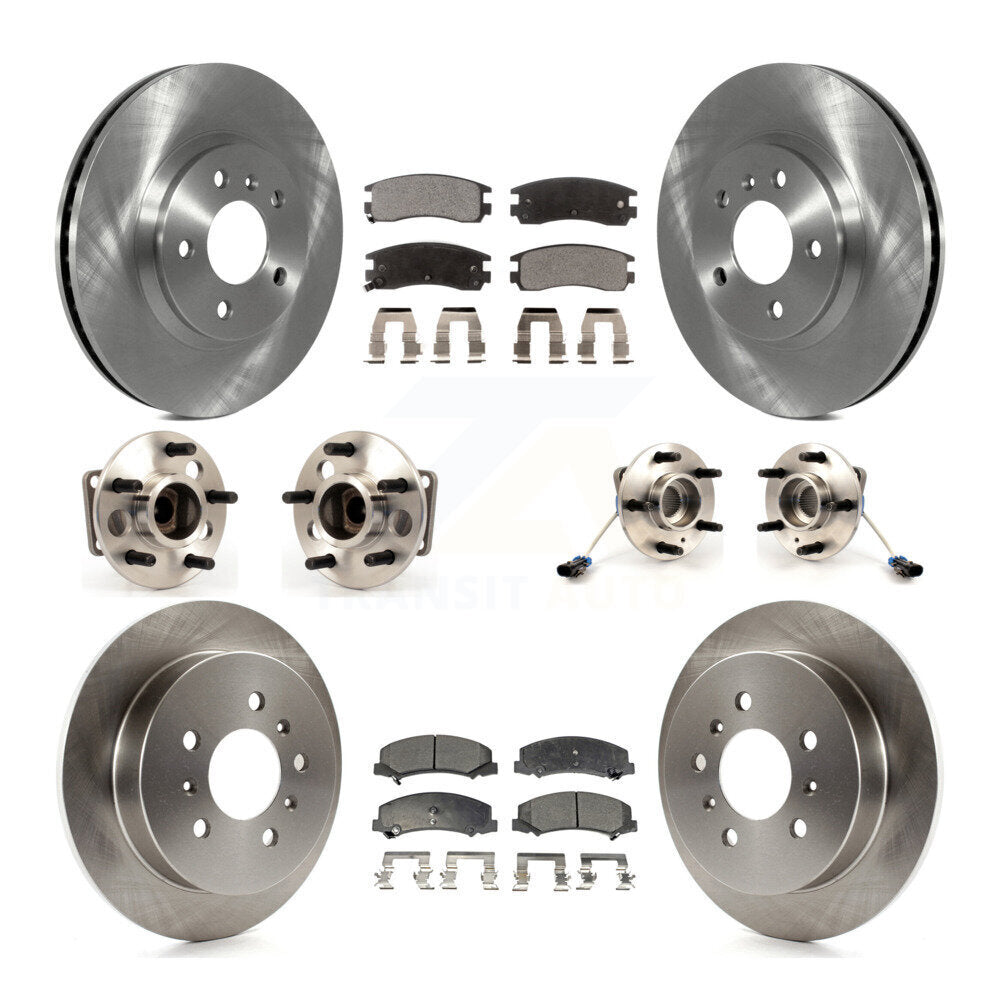 Kit de Rotor et de plaquettes de frein, roulement de moyeu avant et arrière (10 pièces) pour Chevrolet Impala Mont