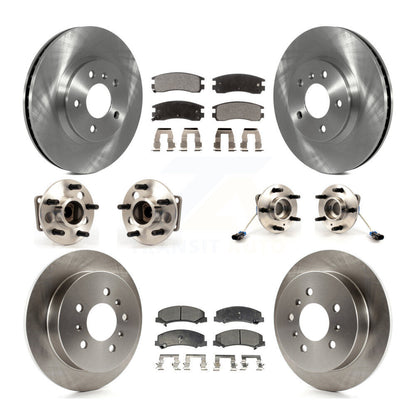 Kit de Rotor et de plaquettes de frein, roulement de moyeu avant et arrière (10 pièces) pour Chevrolet Impala Mont