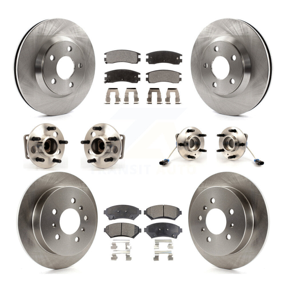 Kit de Rotor et de plaquettes de frein, roulement de moyeu avant et arrière (10 pièces) pour Chevrolet Impala Mont