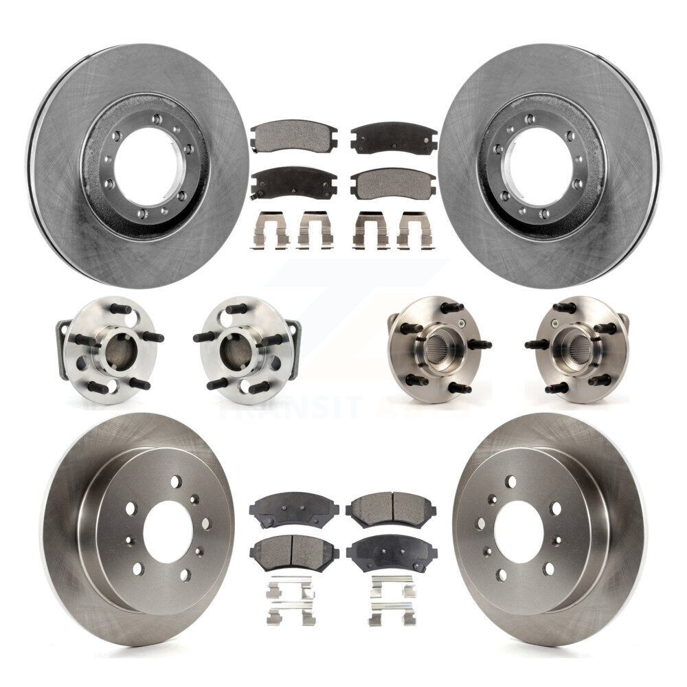Kit de plaquettes de Rotor de frein, roulement de moyeu avant et arrière (10 pièces) pour Buick Century Regal Gran