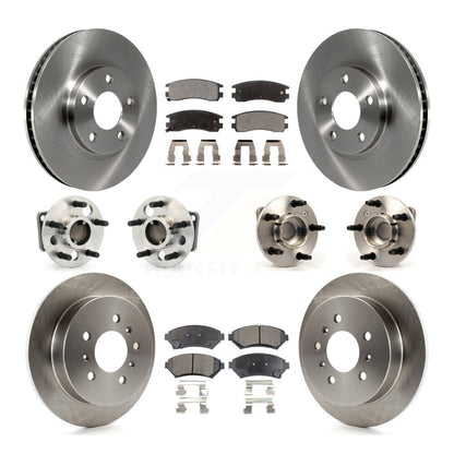 Kit de Rotor et de plaquettes de frein, roulement de moyeu avant et arrière (10 pièces) pour Chevrolet Impala Mont