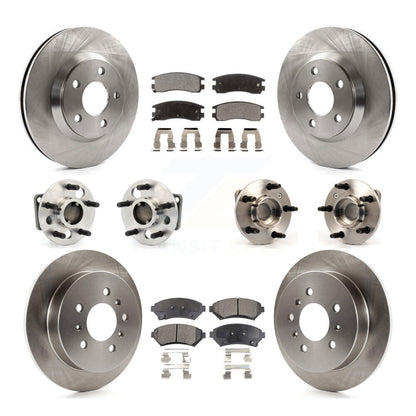 Kit de Rotor et de plaquettes de frein, roulement de moyeu avant et arrière (10 pièces) pour Chevrolet Impala Mont