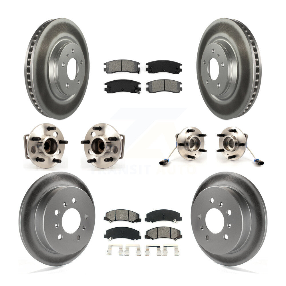 Kit de plaquettes de Rotor de frein, roulement de moyeu avant et arrière (10 pièces) pour Buick LaCrosse Allur