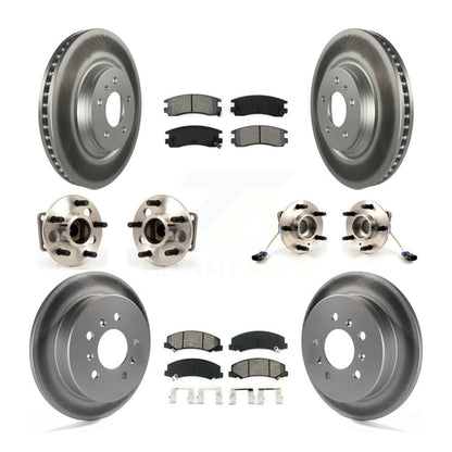 Kit de plaquettes de Rotor de frein, roulement de moyeu avant et arrière (10 pièces) pour Buick LaCrosse Allur