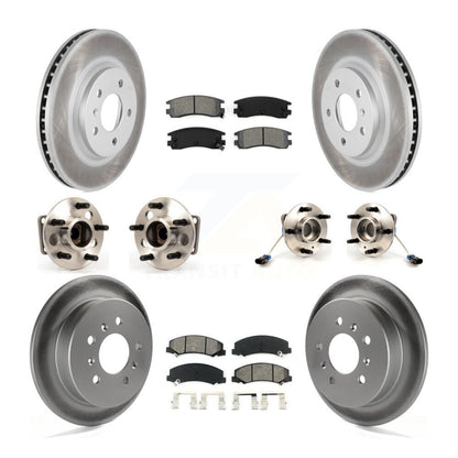 Kit de rotors et plaquettes de frein revêtus de roulement de moyeu avant et arrière (10 pièces) pour Chevrolet Impal