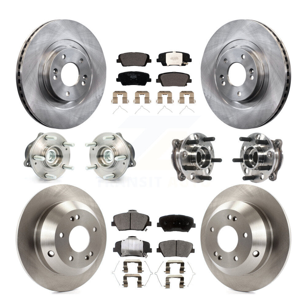 Kit de plaquettes de Rotor de frein, roulement de moyeu avant et arrière (10 pièces), pour Hyundai Santa Fe Sport FW