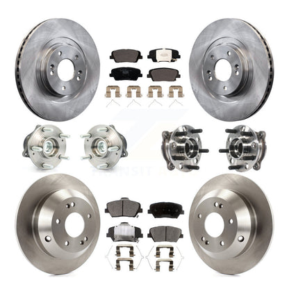 Kit de plaquettes de Rotor de frein, roulement de moyeu avant et arrière (10 pièces), pour Hyundai Santa Fe Sport FW