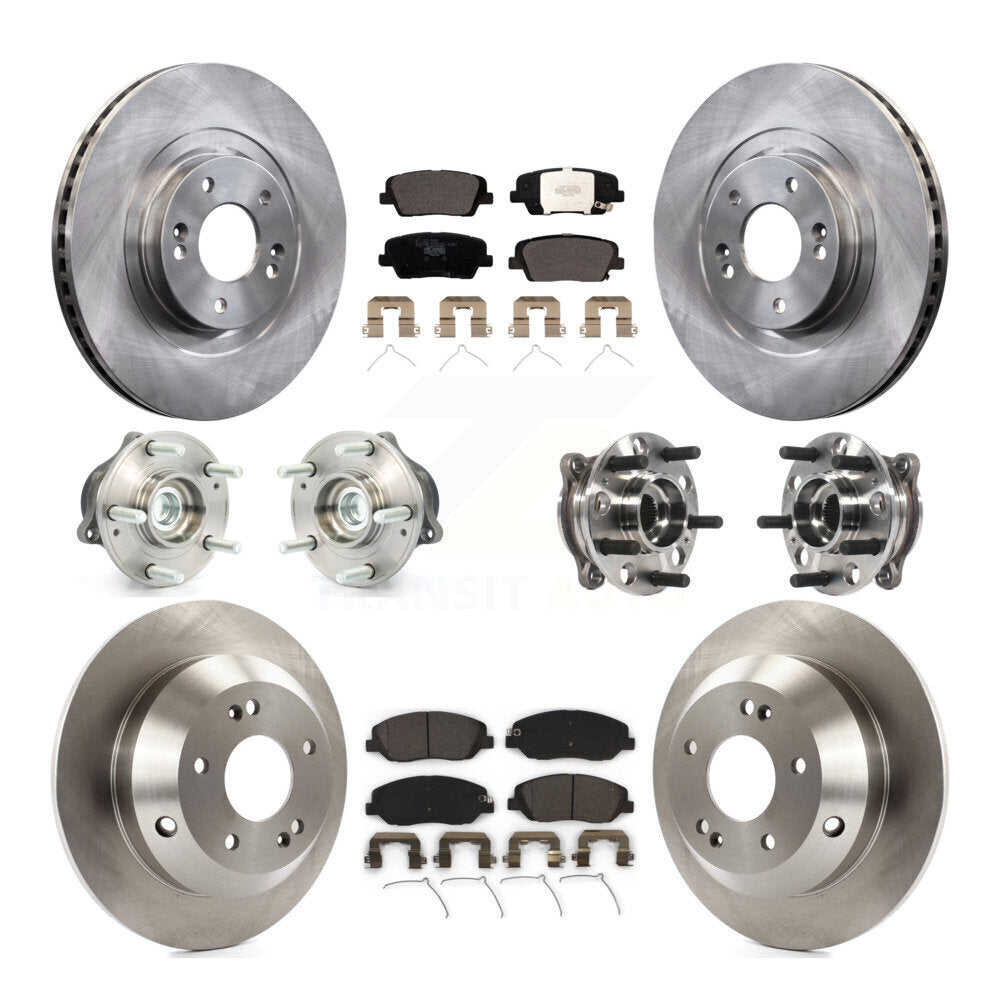 Kit de rotors et plaquettes de frein, roulement de moyeu avant et arrière (10 pièces), pour Hyundai Santa Fe XL FW