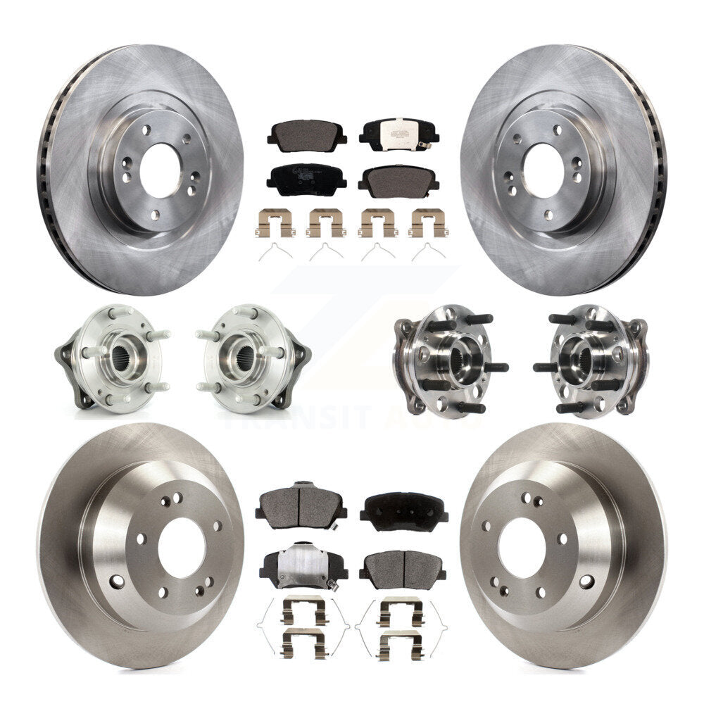 Kit de plaquettes de Rotor de frein, roulement de moyeu avant et arrière (10 pièces), pour Hyundai Santa Fe Sport AW