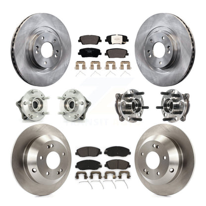 Kit de rotors et plaquettes de frein, roulement de moyeu avant et arrière (10 pièces), pour Hyundai Santa Fe XL AW