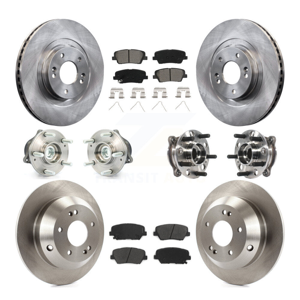 Kit de plaquettes de Rotor de frein, roulement de moyeu avant et arrière (10 pièces), pour Hyundai Santa Fe Sport FW