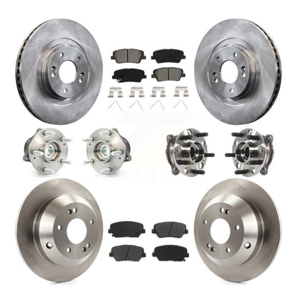 Kit de plaquettes de Rotor de frein, roulement de moyeu avant et arrière (10 pièces), pour Hyundai Santa Fe Sport FW