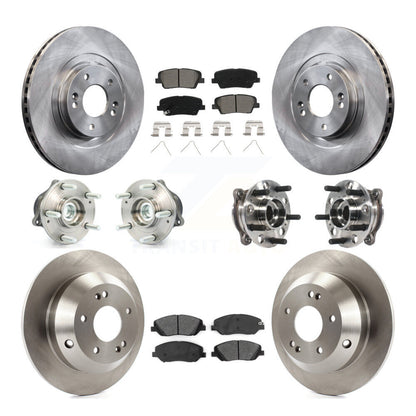 Kit de rotors et plaquettes de frein, roulement de moyeu avant et arrière (10 pièces), pour Hyundai Santa Fe XL FW