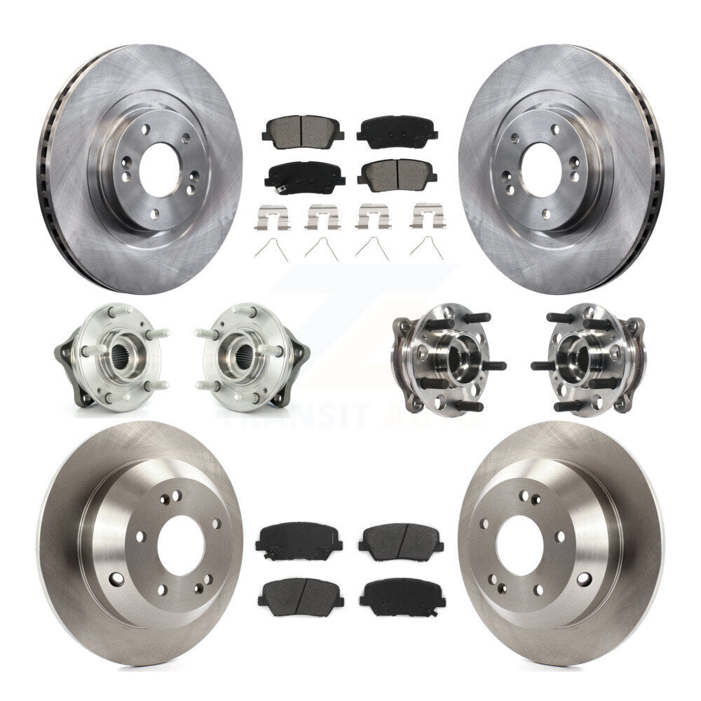 Kit de plaquettes de Rotor de frein, roulement de moyeu avant et arrière (10 pièces), pour Hyundai Santa Fe Sport AW