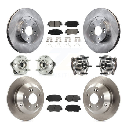 Kit de plaquettes de Rotor de frein, roulement de moyeu avant et arrière (10 pièces), pour Hyundai Santa Fe Sport AW