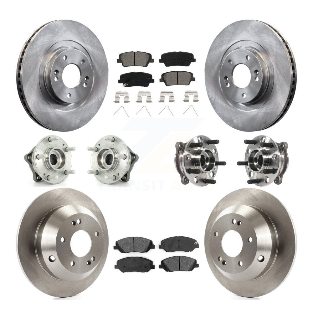 Kit de rotors et plaquettes de frein, roulement de moyeu avant et arrière (10 pièces), pour Hyundai Santa Fe XL AW